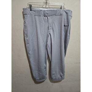 Nike performance cropped pants softball Dri fit gray sports women’s XL new
